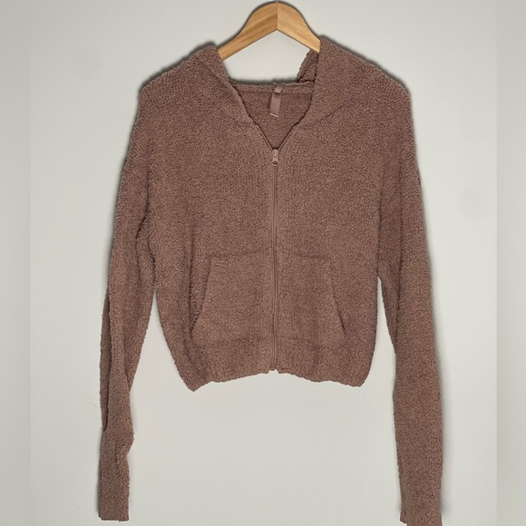 SKIMS Brown Hoodie Sweatshirt - Picture 1 of 5